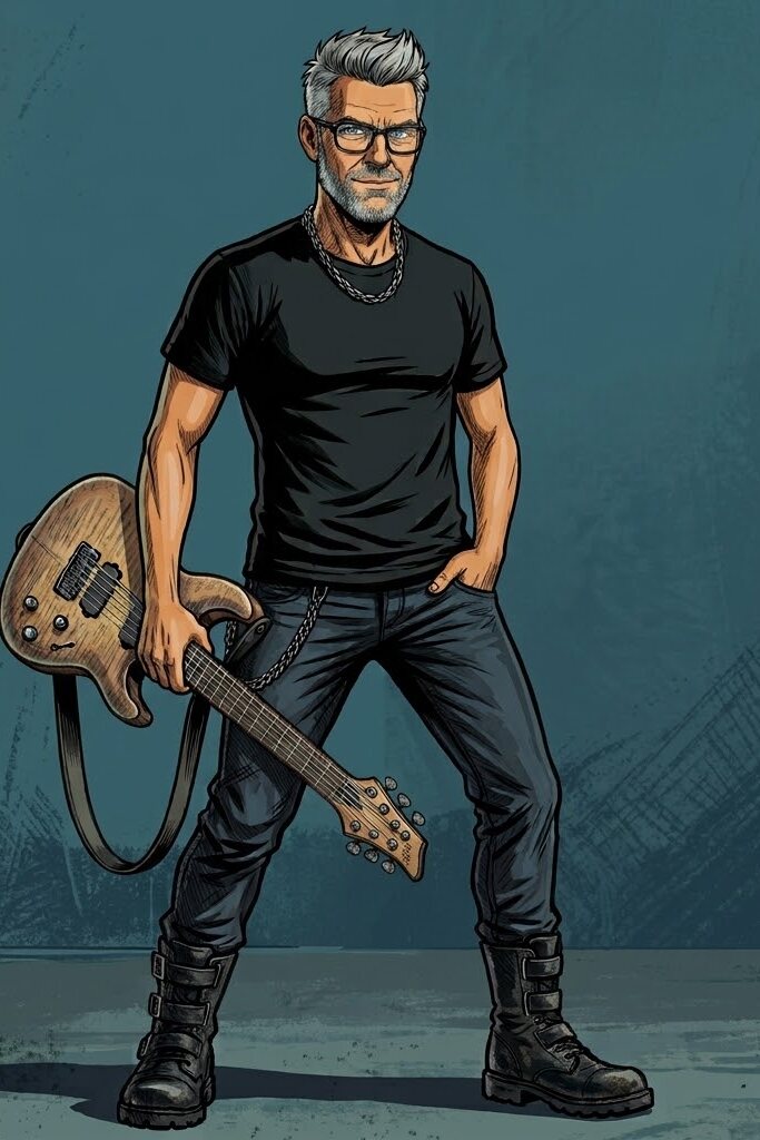 T, Gitaar van Triple Karma